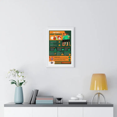 How to Be a Great Teammate Premium Framed Vertical Poster HoopsKing